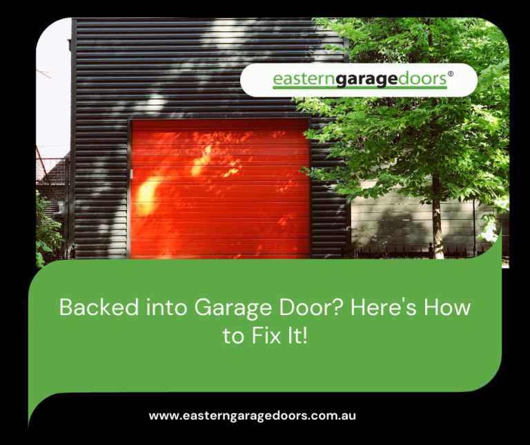 Backed into Garage Door? Here's How to Fix It! Eastern Garage Doors